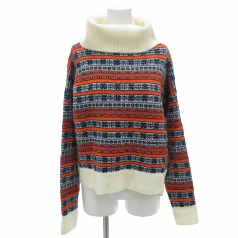 Cozy Patterned Sweater with Cowl Neck
